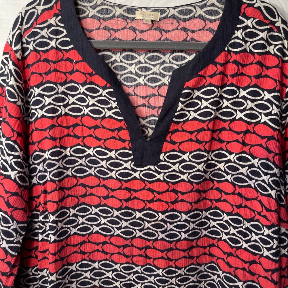 Talbots 3x swim coverup